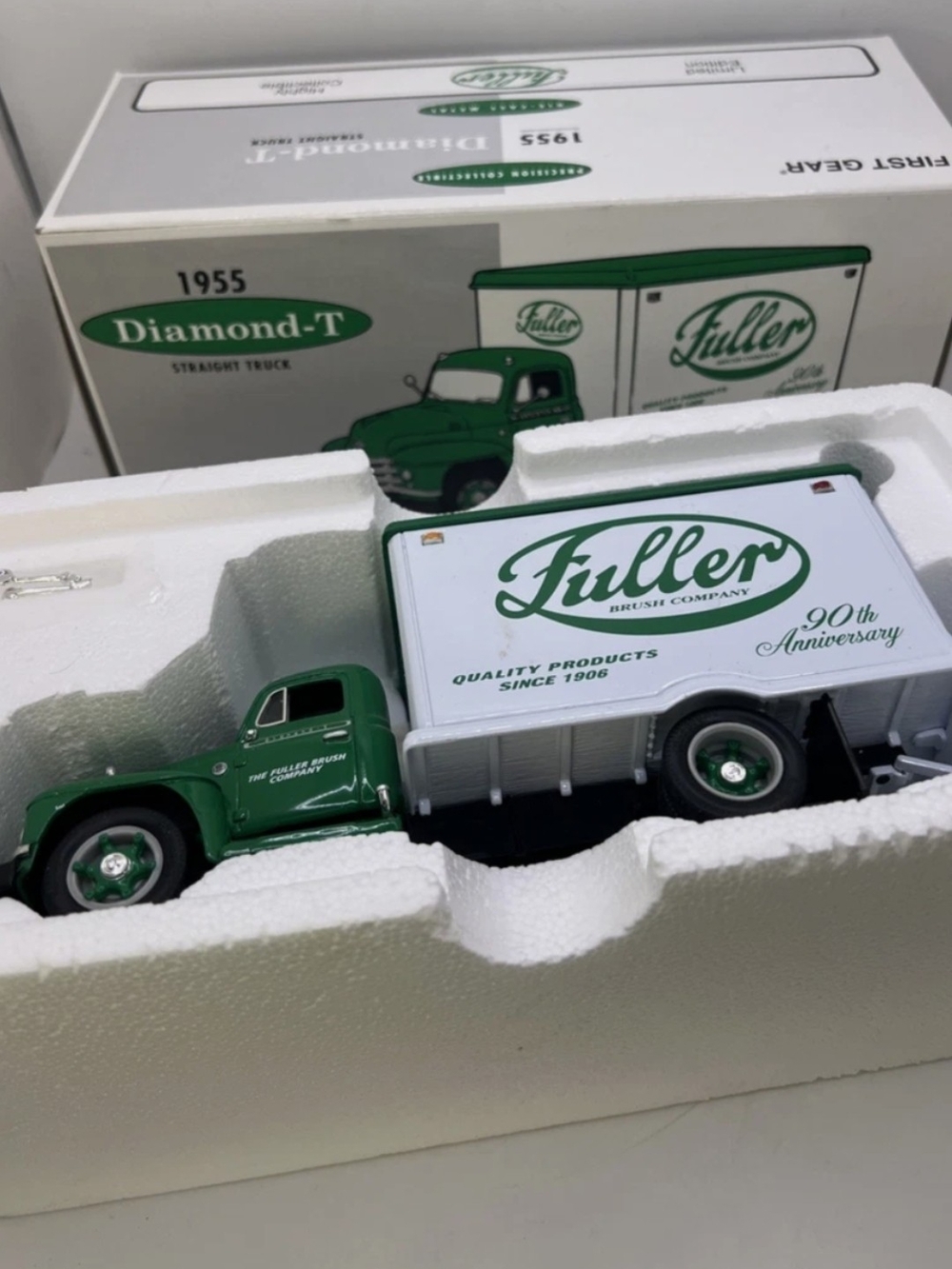 Fuller Brush Company 1955 Diamond-T Green & White Delivery Toy Truck